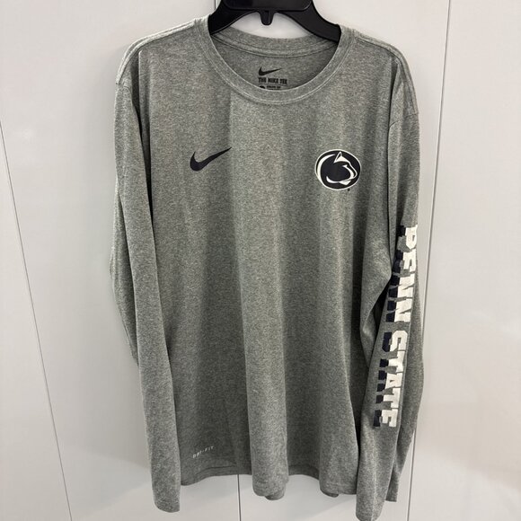 Nike Dri Fit Mens Size L Nike Penn State University Athletic Warm Up Pullover - Picture 1 of 10